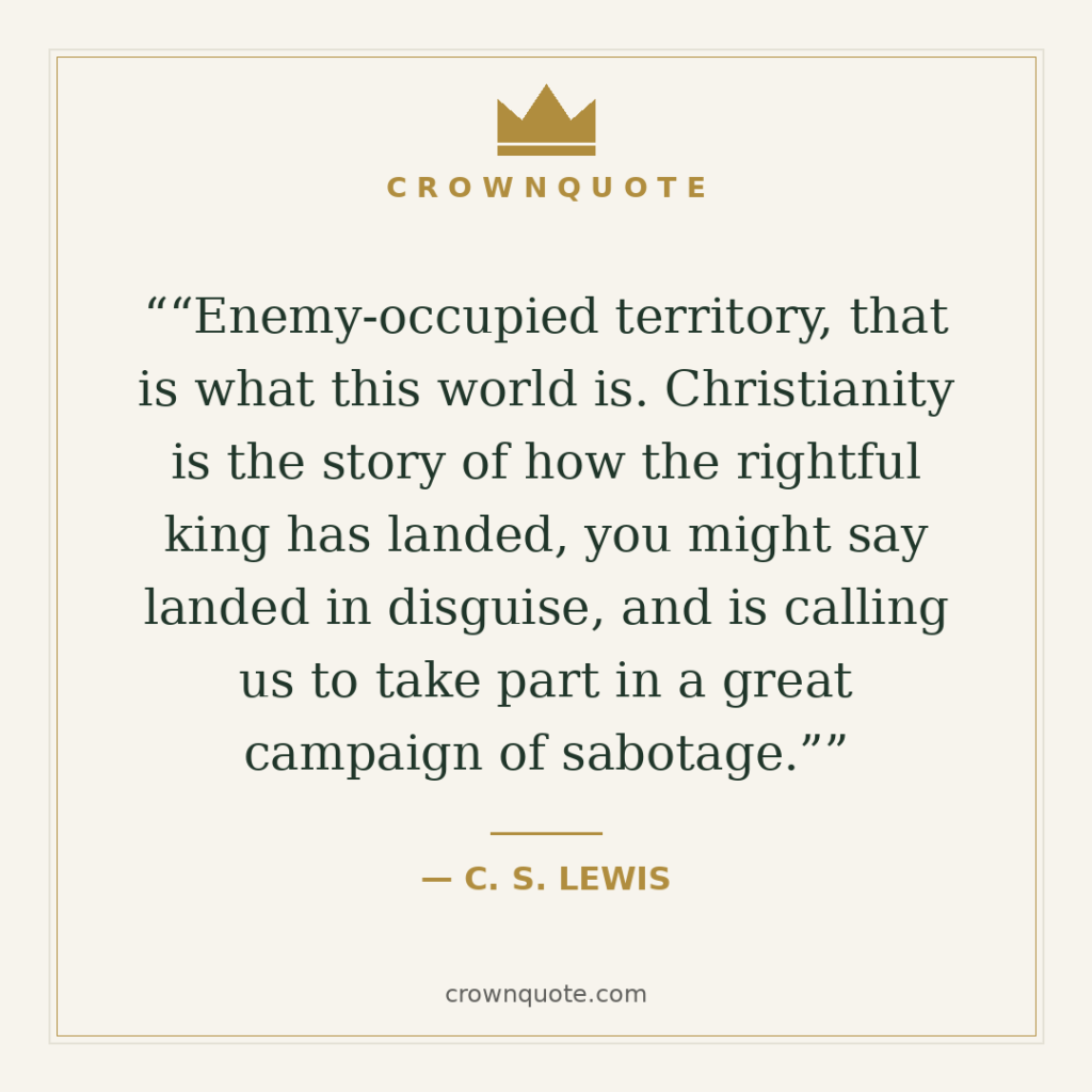 C S Lewis quote card — c s lewis quotes