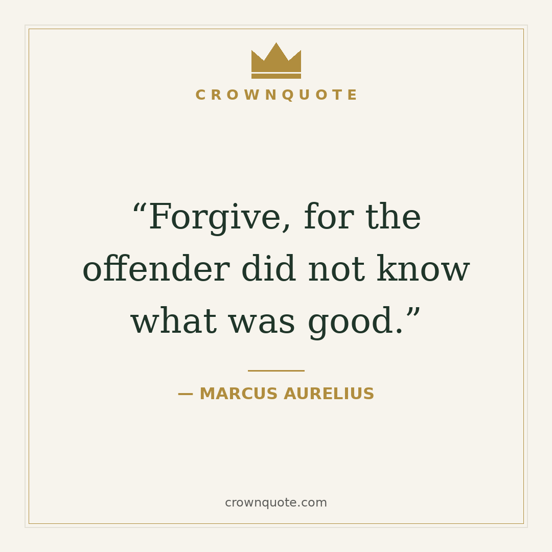 Marcus Aurelius quote about forgiveness